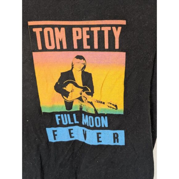 Tom Petty Full Moon Fever Graphic Print T-Shirt Black Size Small - Picture 2 of 9